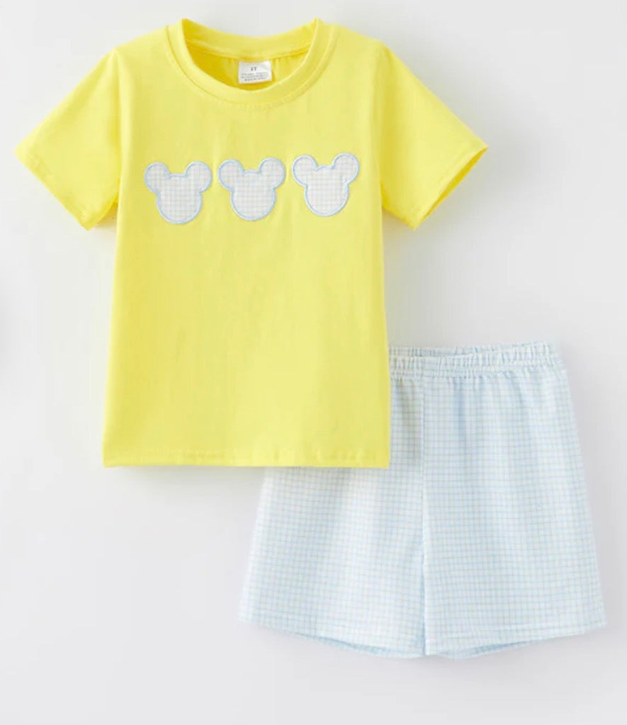 Yellow Trio Mickey Set