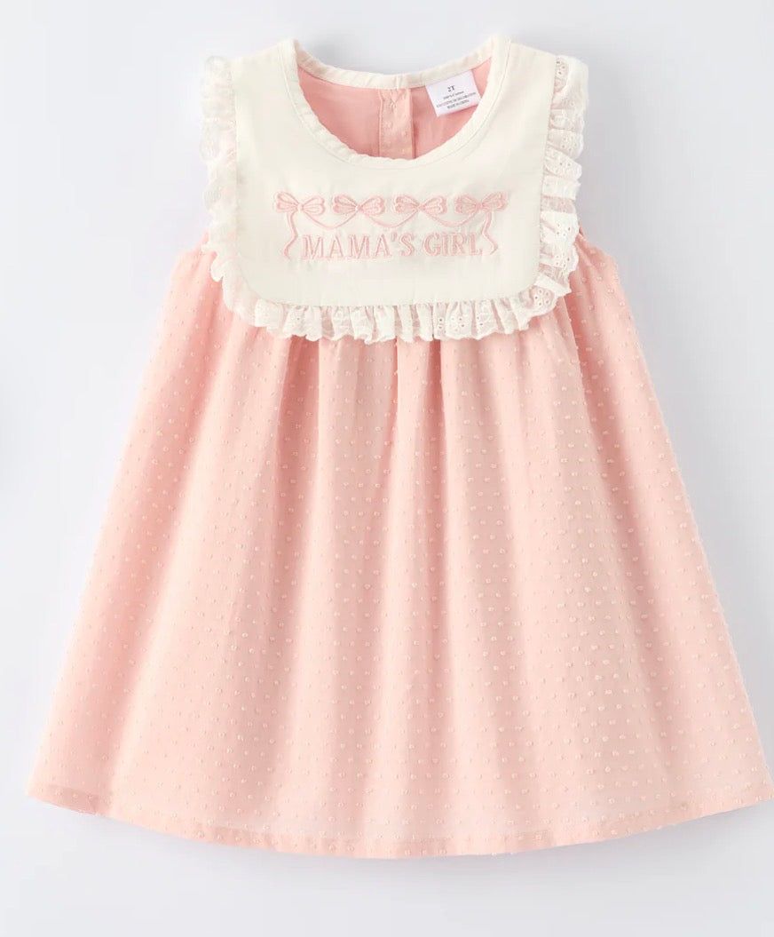 Swiss Dot Mamas Girl Dress