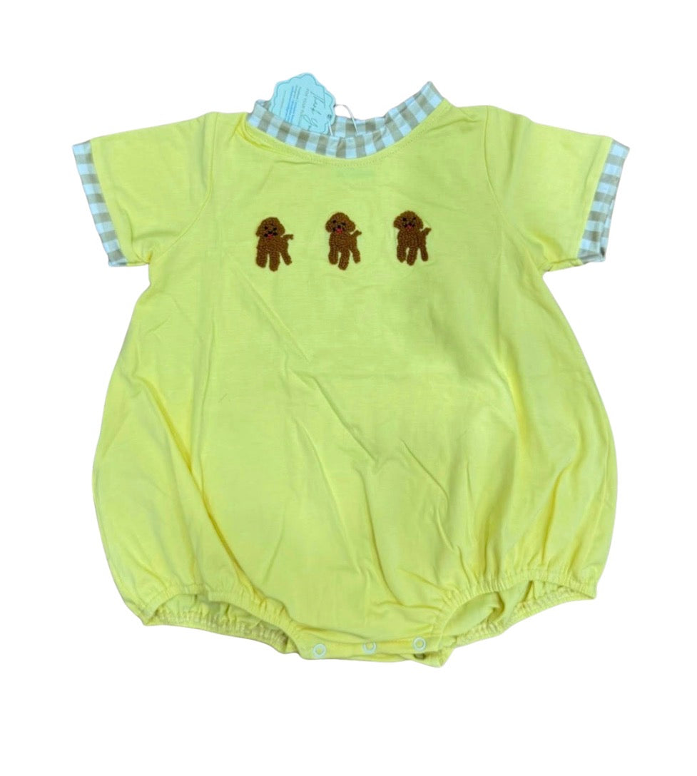 French Knot Trio Dog Boy Bubble