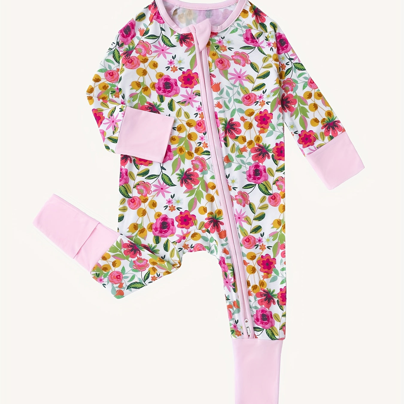 Pink Spring Floral Bamboo Sleeper