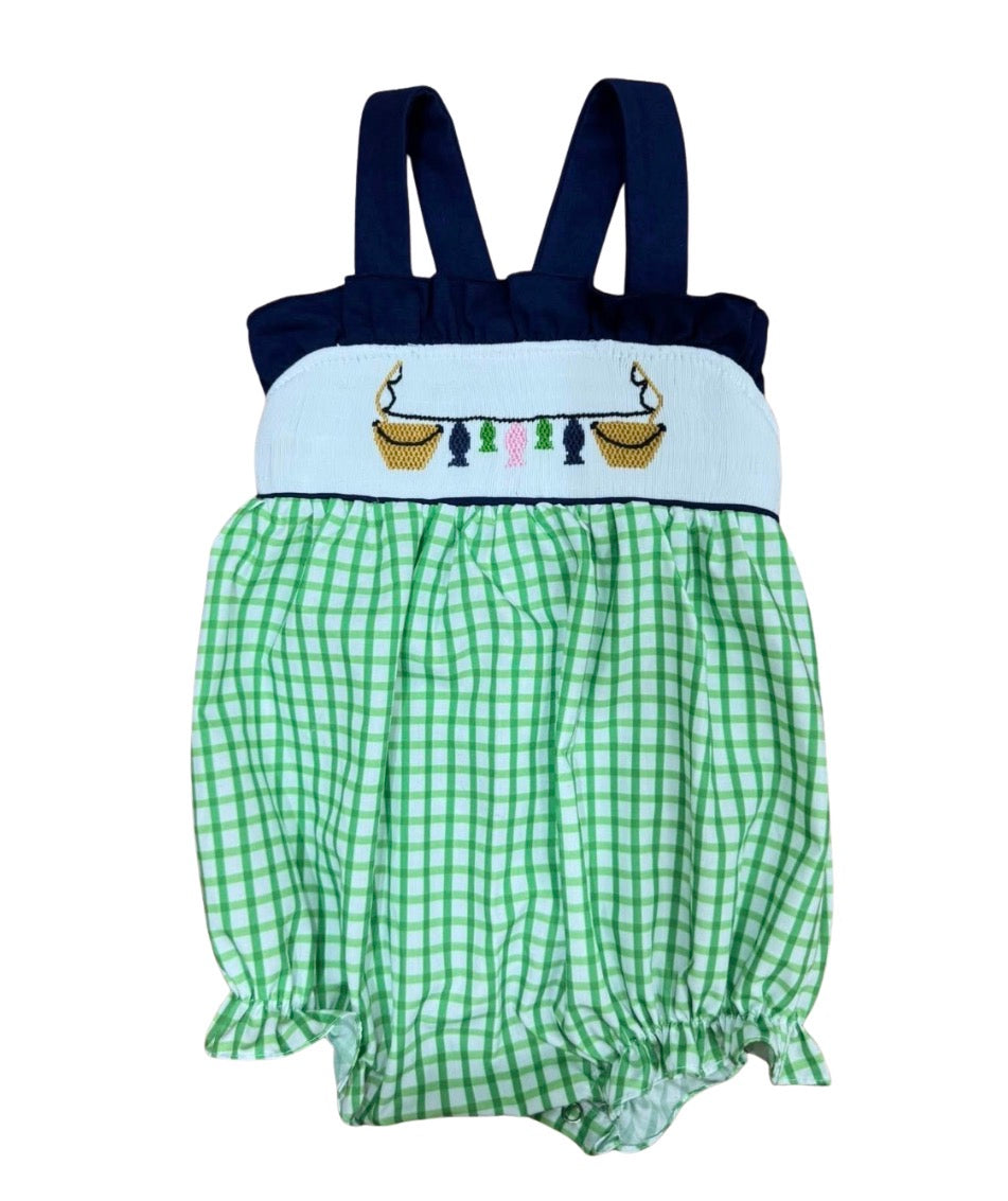 Smocked Fishing Line Girl Bubble
