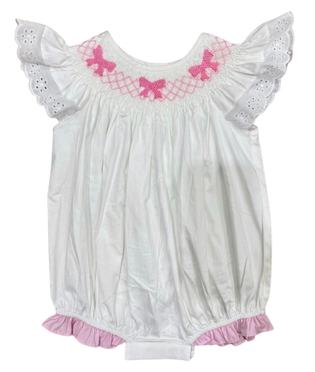 Smocked Trio Bow Bubble