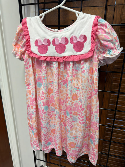 Girls Floral Trio Minnie Dress