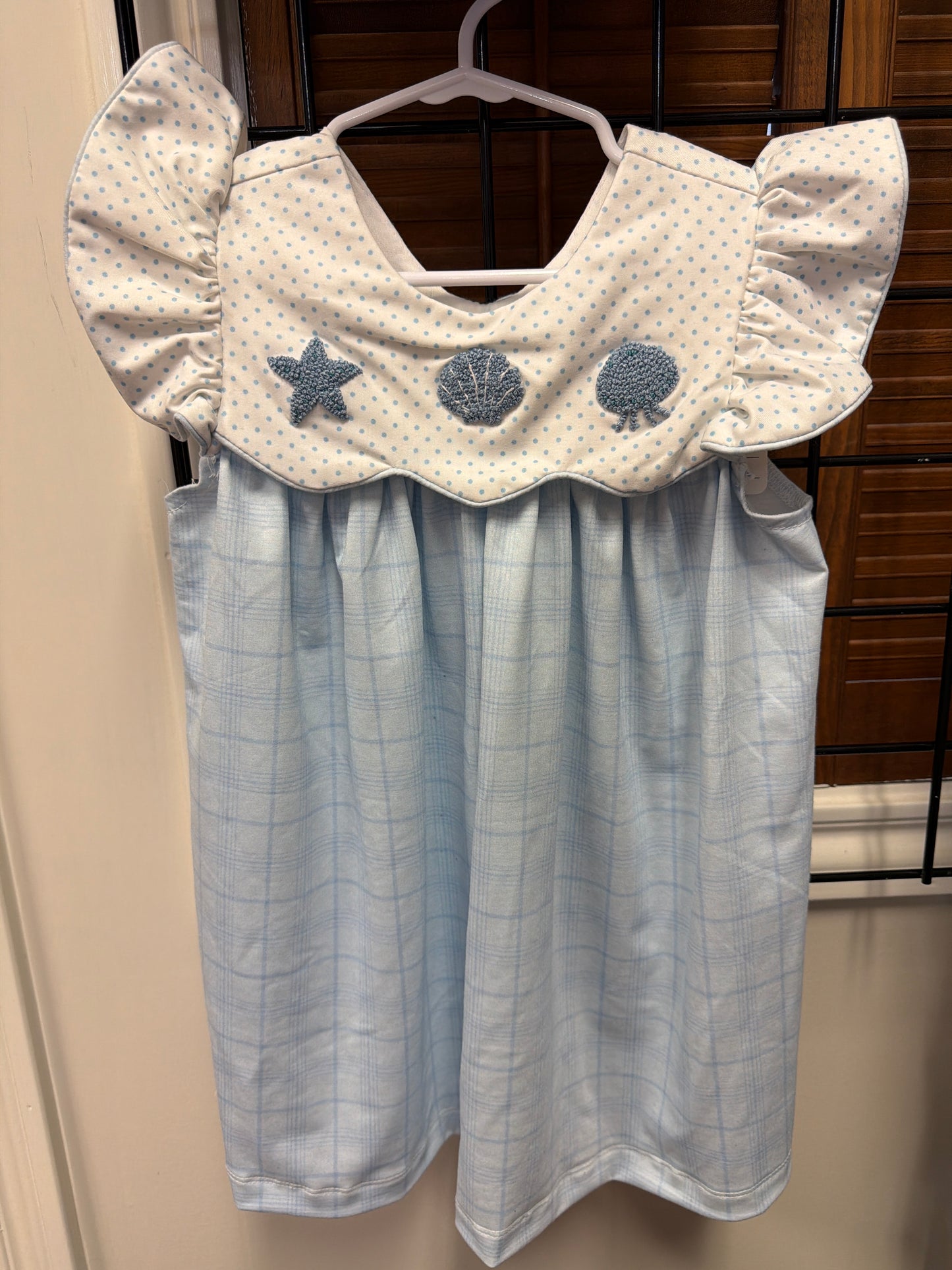 Girls Sea Creature French Knot Dress
